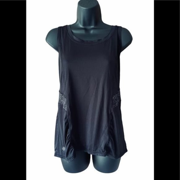 Athleta Black Northern Lights Reflective Athletic Tank - Picture 1 of 6